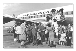 Cuban Immigrants Exiting Plane