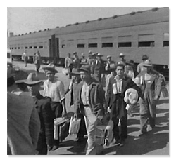 Mexican Nationals Being Deported During Operation Weback 1954
